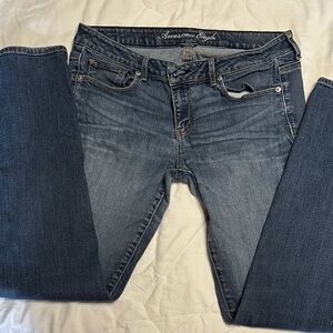 American Eagle Outfitters Women's Dark Blue Skinny Jeans